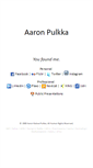 Mobile Screenshot of aaron.pulkka.com