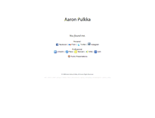 Tablet Screenshot of aaron.pulkka.com